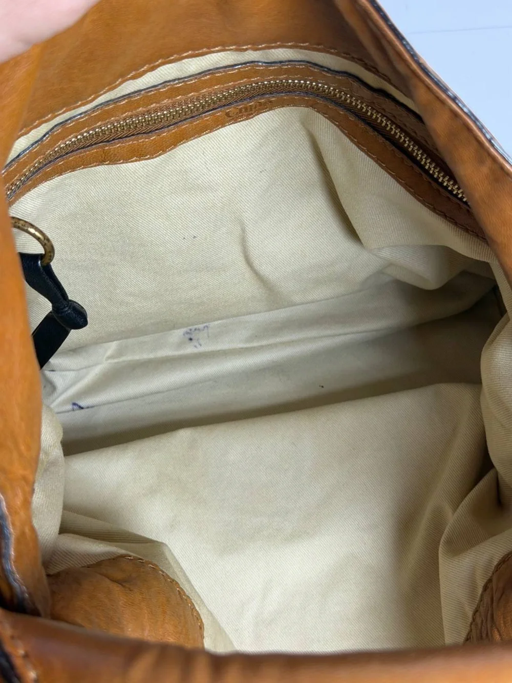 Chloe Ava East-West Brown Leather Hobo Satchel Bag